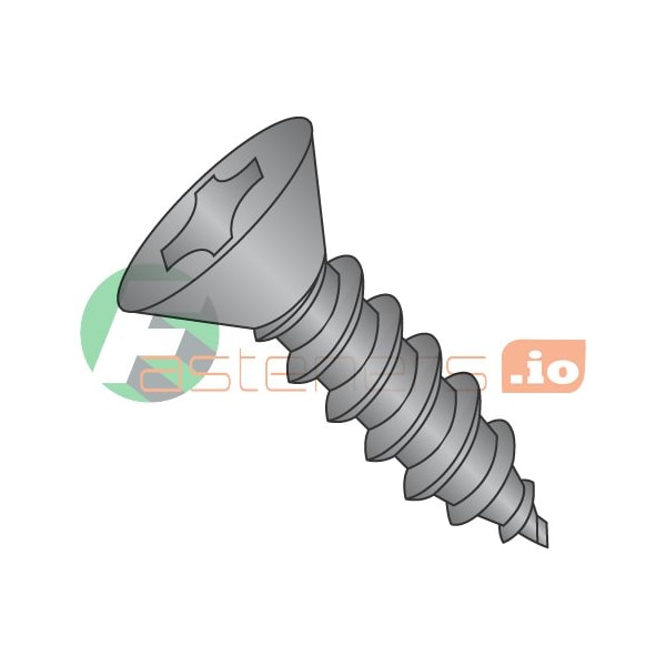 Newport Fasteners Sheet Metal Screw, #6 x 1/2 in, Zinc Plated Steel Flat Head Phillips Drive, 10000 PK 968004 - main